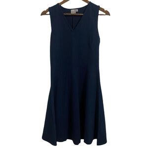 ASOS Skater Dress with Asymmetric Full Skirt Dress with V Neck Size 6